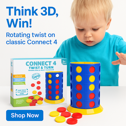 3D Connect 4™ – Strategic Family Game with Rotating Twist