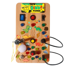 Dino Busy Board – Interactive Light & Sound Activity Panel-Toyfetti