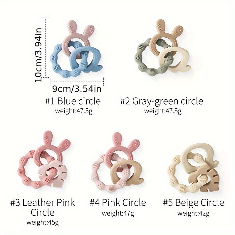 Soft Silicone Baby Teether Set – BPA-Free Chew Toys for Soothing Gums-Toyfetti