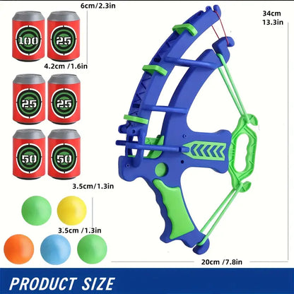Blue Bow & Arrow Shooting Game Set – 12-Piece Target Practice