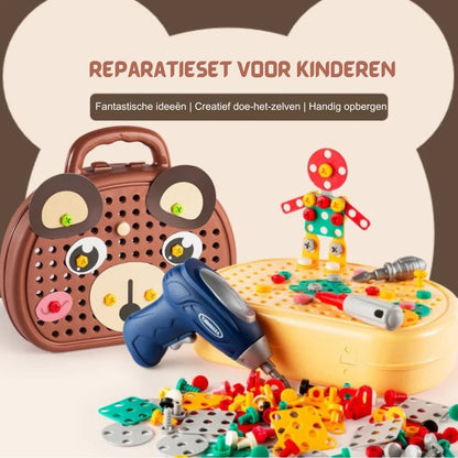 Lob Rabbit - Creative Building Set with Electric Toolbox for Kids