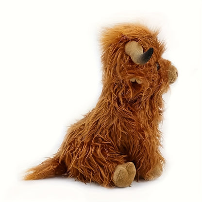 Highland Cow Plush Toy – Soft, Fluffy & Full of Charm-Toyfetti