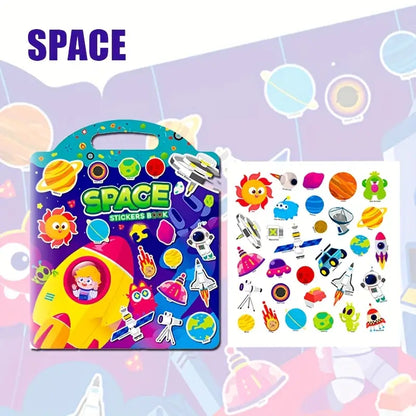 Waterproof Reusable Sticker Book — Travel-Friendly Quiet Time
