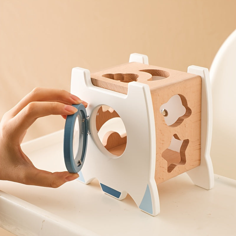Rocket Activity Toy – Wooden & Silicone Montessori Space Learning-Toyfetti