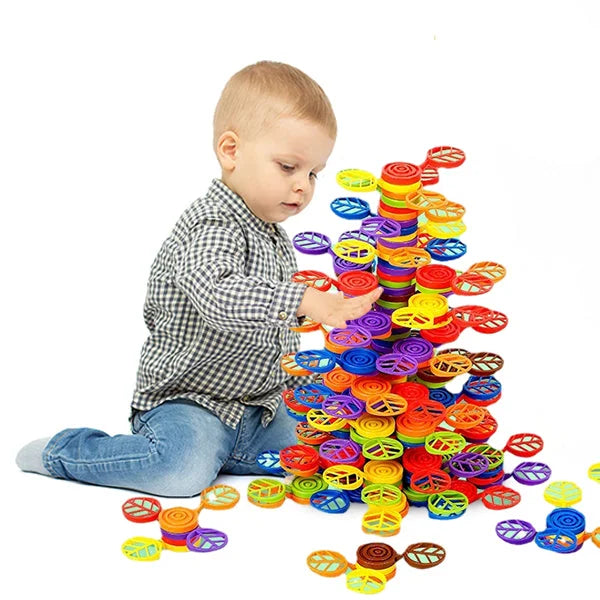 Rainbow Tree Stacking Toy – Colorful Balancing Fun for Little Builders