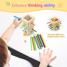 3-in-1 Wooden Stacking Tower Game – Tall Builder, Puzzle, and Pulling Stick Challenge