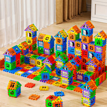 Colorful Large House Building Blocks – 48-Piece Creative Window Design Set
