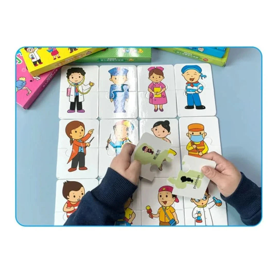 Toddler Match & Learn Puzzle Set – 32-Piece Early Learning Game for Shapes, Colors & Memory