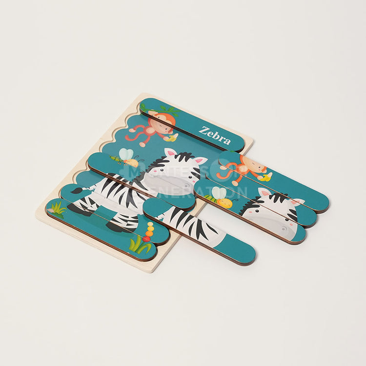 Montessori Flip Puzzle – Pattern Recognition Toy for Early Learners (2/4/6 Pack)