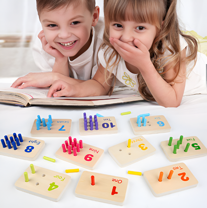 Montessori Wooden Counting Boards Set – Tactile Learning for Budding Mathematicians!