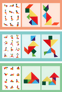 Montessori 3D Tangram Magnetic Puzzle – Creative Shape-Building Fun with 4 Themed Sets