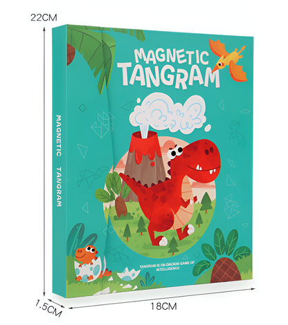 Montessori 3D Tangram Magnetic Puzzle – Creative Shape-Building Fun with 4 Themed Sets
