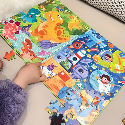 Montessori Puzzle Book – Turn the Page to Learn, Play & Grow!