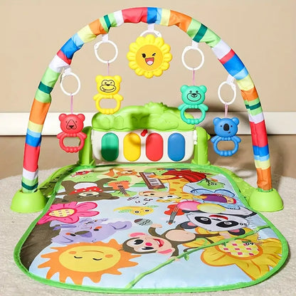 Infant Piano Play Gym for Newborns (0–12 Months) – Soft Cotton Mat with Musical Keys