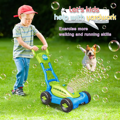 Bubble Lawn Mower Push Toy — 15,000+ Bubbles/Min