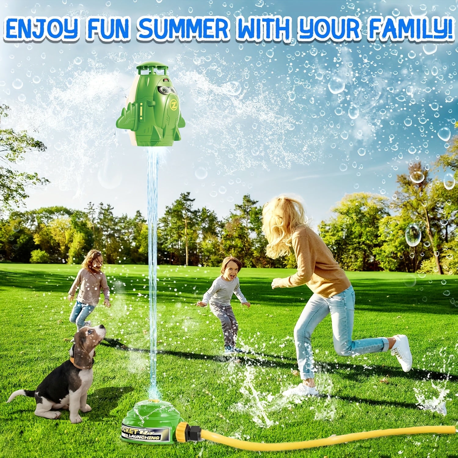 Sprinkler Rocket Water Toy – Soaking Fun for Kids in the Sun-Toyfetti