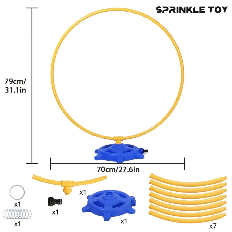 2-in-1 Rotating Water Sprinkler Toy for Kids – Garden Water Play