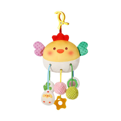 Crabby Clip-On Sensory Toy – Colorful Hanging Baby Activity Plush with Rattles-Toyfetti