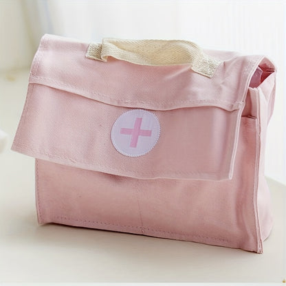 2-in-1 Wooden Doctor & Nurse Role Play Kit – Blue & Pink Pretend Medical Set for Kids