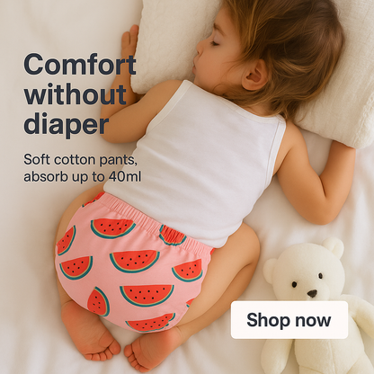 Eco-Friendly Cotton Training Pants for Toddlers – Reusable, Leak-Resistant & Potty-Training Friendly