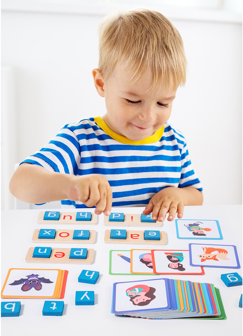Montessori Spelling Flashcards Kit – Build Words, Boost Reading Skills!
