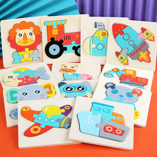3D Wooden Puzzle™ – Educational Animal Puzzle for Toddlers-Toyfetti