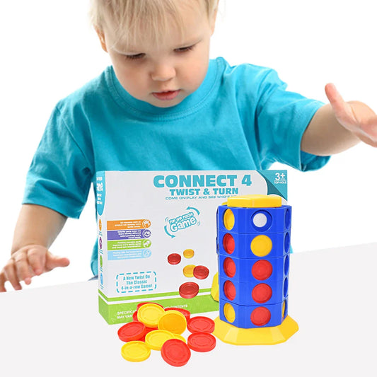 3D Connect 4™ – Strategic Family Game with Rotating Twist-Toyfetti