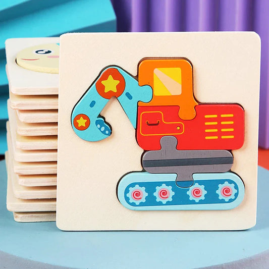 3D Wooden Puzzle™ – Educational Animal Puzzle for Toddlers-Toyfetti