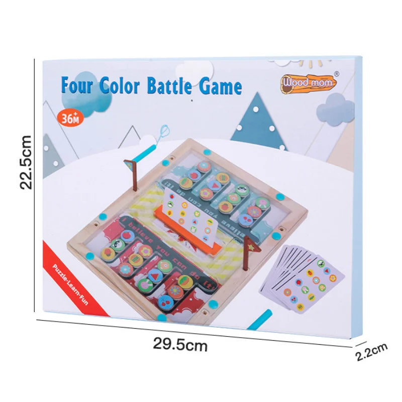 Box for Magnetic Maze - Strategy and Coordination Game for Kids by Toyfetti, featuring an interactive maze with magnetic pieces and cards. The 29.5cm x 22.5cm x 2.2cm box is designed to enhance coordination for ages 36 months and up.