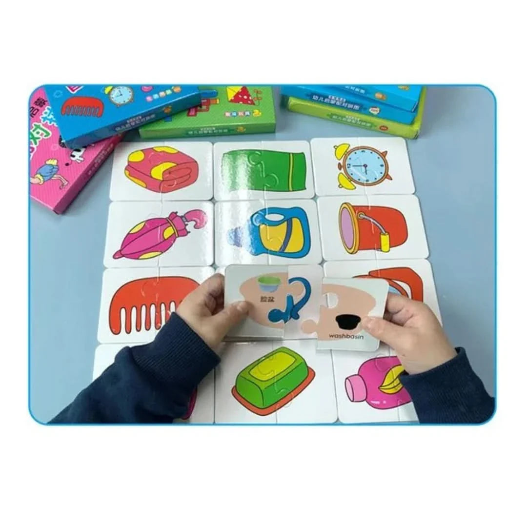 Toddler Match & Learn Puzzle Set – 32-Piece Early Learning Game for Shapes, Colors & Memory