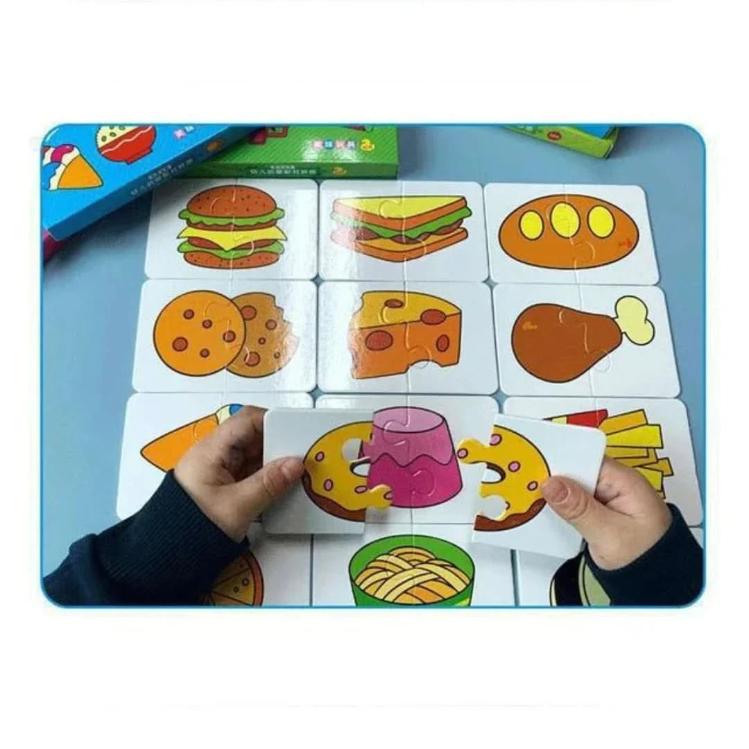 Toddler Match & Learn Puzzle Set – 32-Piece Early Learning Game for Shapes, Colors & Memory