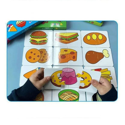 Toddler Match & Learn Puzzle Set – 32-Piece Early Learning Game for Shapes, Colors & Memory