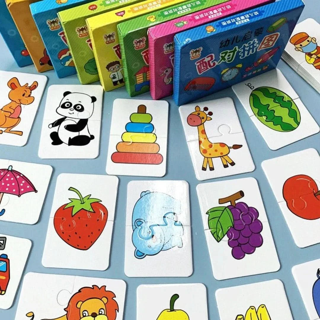 Toddler Match & Learn Puzzle Set – 32-Piece Early Learning Game for Shapes, Colors & Memory