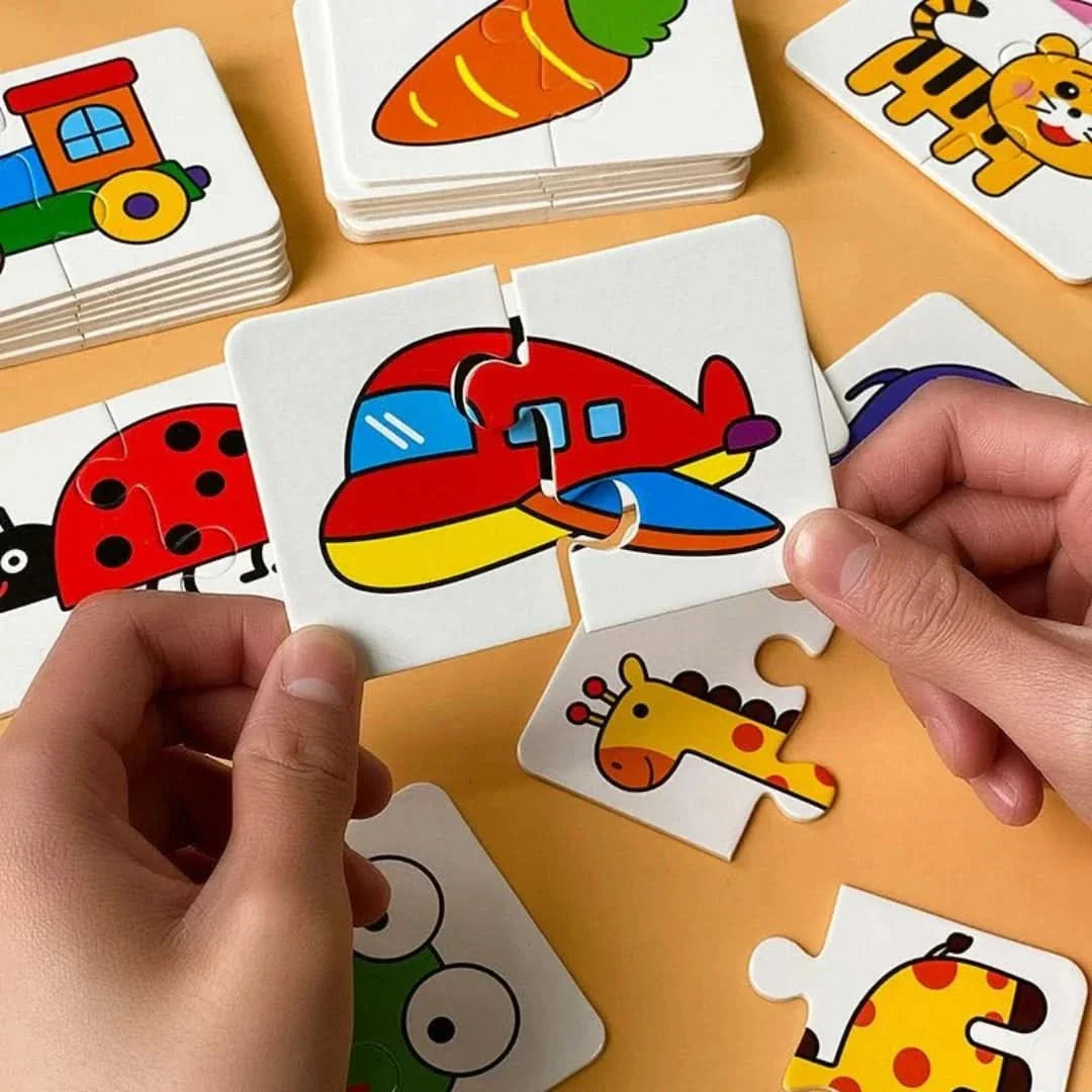 Toddler Match & Learn Puzzle Set – 32-Piece Early Learning Game for Shapes, Colors & Memory