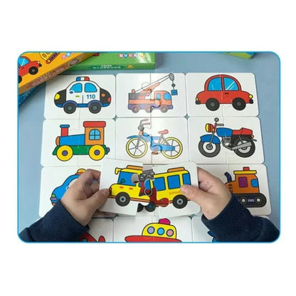 Toddler Match & Learn Puzzle Set – 32-Piece Early Learning Game for Shapes, Colors & Memory