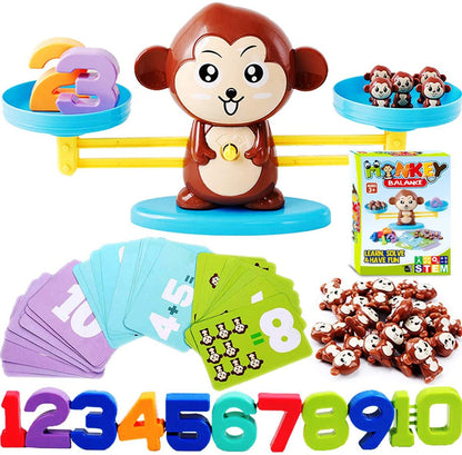Montessori Monkey Balance Math Game – Count, Play & Learn with Adorable Monkeys!