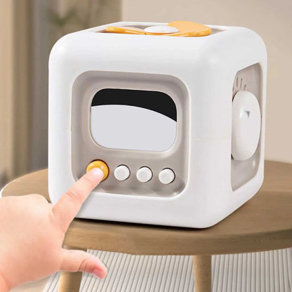 Toddler Press and Activity Cube – Montessori Sensory Toy for On-the-Go Play