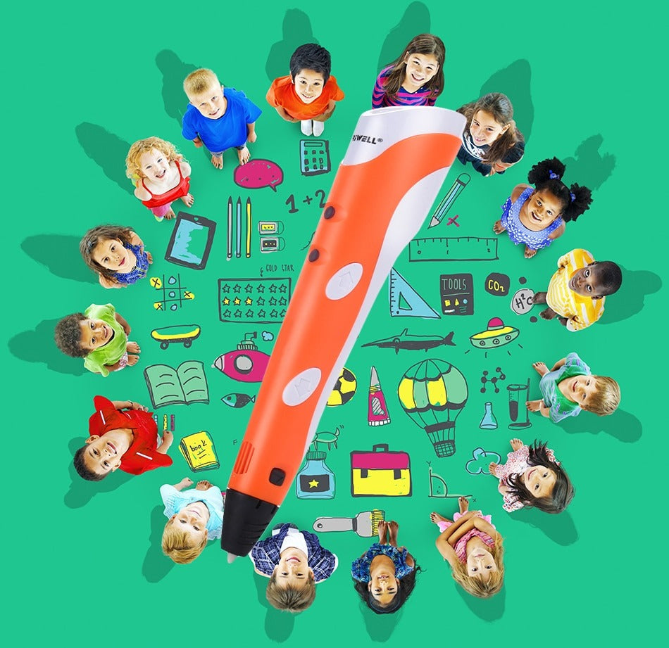 3D Pen™ – Lightweight 3D Drawing Tool with Adjustable Speed & Temperature-Toyfetti