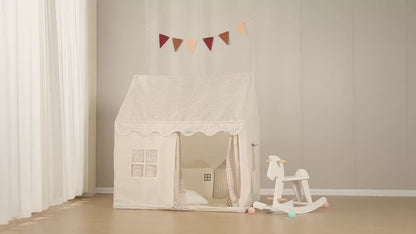 Cozy Cottage Playhouse Tent – Indoor Kids’ Pretend Play Castle