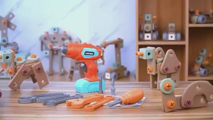 Building Kit for Kids – 147-Piece Tool Box with Screwdriver & Wrenches