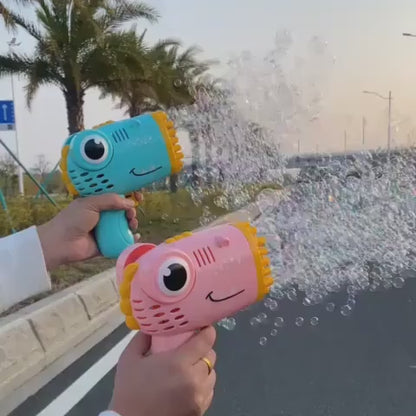Dinosaur Bubble Launcher Toy — 40-Hole Automatic Bubble Blaster with Easy Trigger 🦕✨