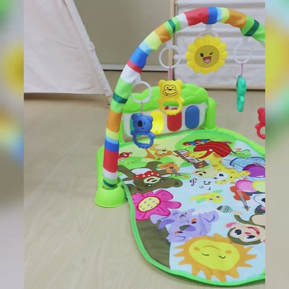 Infant Piano Play Gym for Newborns (0–12 Months) – Soft Cotton Mat with Musical Keys