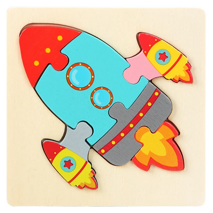 3D Wooden Puzzle™ – Educational Animal Puzzle for Toddlers-Toyfetti