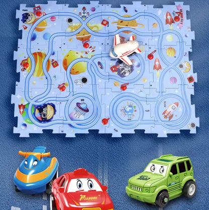 Build-Your-Own Car Puzzle Track – Electric Vehicle Puzzle Adventure