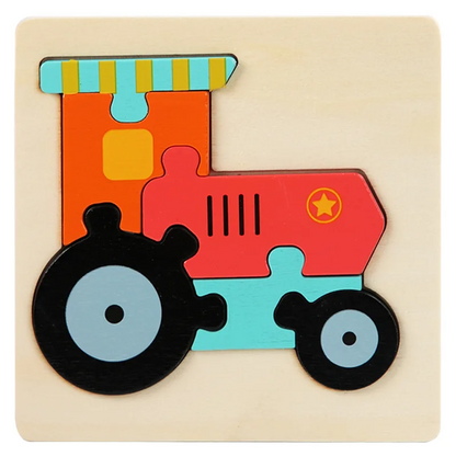 3D Wooden Puzzle™ – Educational Animal Puzzle for Toddlers-Toyfetti