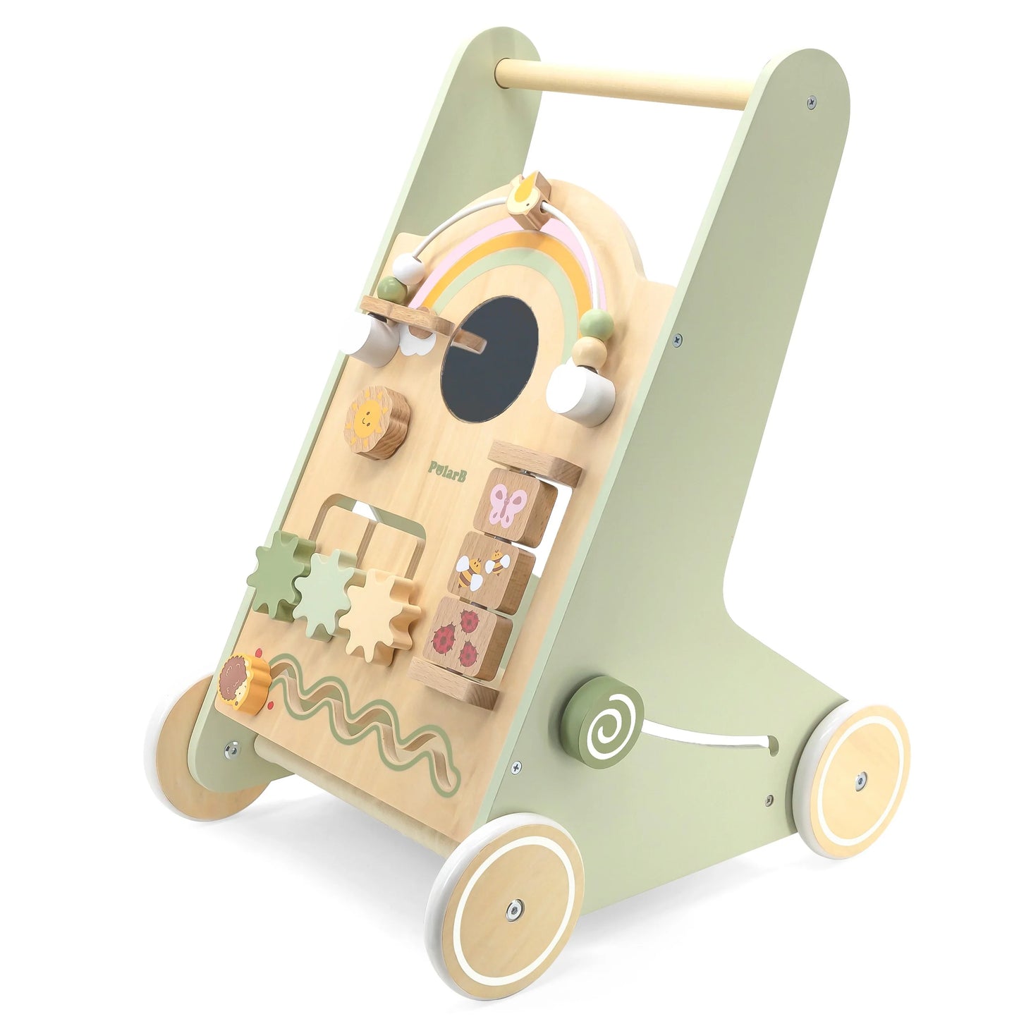 Wooden Educational Walker – Green PolarB Collection